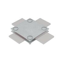 Соединитель крестообразный 2XS-B40 HD для полосы до 40мм с 2 пластинами сталь гор. оцинк. КМ MA0043