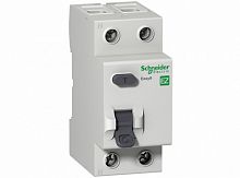 Дифференциальный выключатель нагрузки УЗО Easy9 2 полюса, 25А, Тип AC, 10мА | код. EZ9R14225 | Schneider Electric