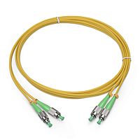Cabeus FOP(d)-9-FC/APC-FC/APC-1,5m Шнур оптический duplex FC/APC-FC/APC 9/125 sm 1,5м LSZH | код 8202c | Cabeus