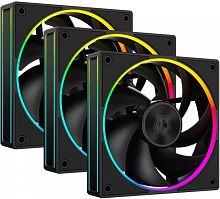 Вентилятор для корпуса ID-Cooling AF-127-ARGB-K Trio ARGB 120х120x27 черный 4-pin 30дБ (упак.:3шт) Ret | код 2004800 | ID-COOLING