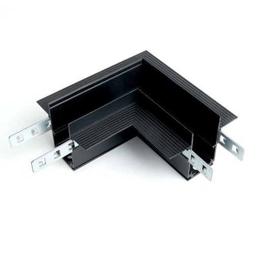 Соединитель угловой черный для низковольтного встраиваемого шинопровода | код 41980 | Feron