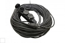 Удлинитель-шнур силовой каучук УШз16-103 IP44 3 гнезда с/з, 20м КГ 3х1,5 TDM | код SQ1302-0347 | TDM