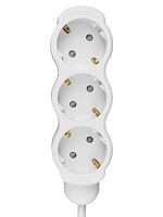 Удлинитель бытовой Люкс 3 гнезда, 2 м, с/з, с з/ш, ПВС 3х0,75 мм2, 10 А, 250 В, 2400 Вт TDM | код SQ1303-4016 | TDM