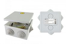 Коробка уравнивания потенциалов (КУП) ОП 85х85х40 мм, шина 6х9, 8 групп, IP44, инд. штрихкод, TDM | код SQ1401-1360 | TDM