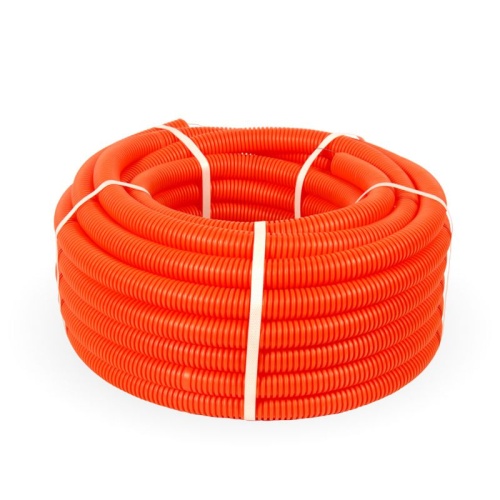 Труба гофрированная ПНД тяжелая безгалогенная (HF) оранжевая с/з д20 (100м/4800м уп/пал) | код PR02.0033 | Промрукав Труба гофрированная ПНД тяжелая безгалогенная (HF) оранжевая с/з д20 (100м/4800м уп/пал) | код PR02.0033 | Промрукав