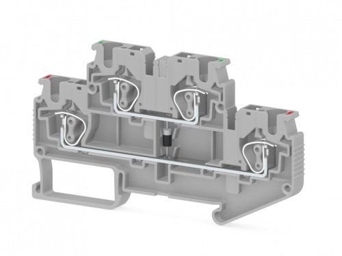 311 929, Пружинная клемма серии SRD 4-2FD-B (Серый) | код 0.0.0.3.11929 | KLEMSAN 311 929, Пружинная клемма серии SRD 4-2FD-B (Серый) | код 0.0.0.3.11929 | KLEMSAN