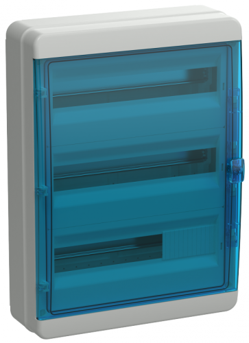 TEKFOR Корпус пласт. КМПн-54 IP65 син. прозр. дверь IEK | код TF5-KP72-N-54-65-K03-K07 | IEK TEKFOR Корпус пласт. КМПн-54 IP65 син. прозр. дверь IEK | код TF5-KP72-N-54-65-K03-K07 | IEK