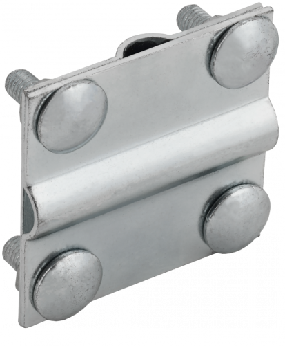 Заж. крес. пол./пр.-пол./пр. 40/12мм оц. сталь IEK | код ZCC13-11-1-12-40 | IEK