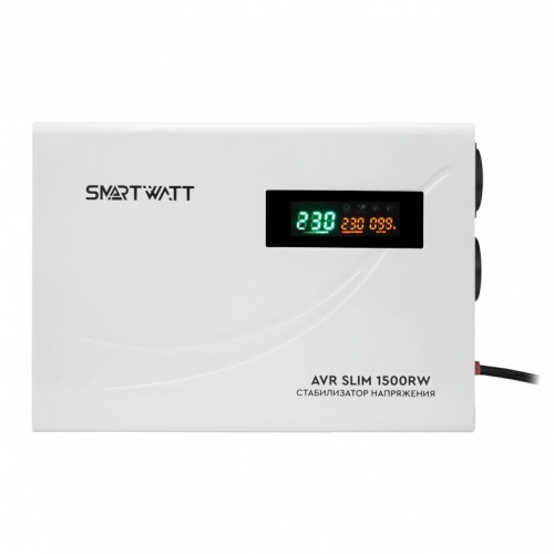 Настенный стабилизатор напряжения SMARTWATT AVR SLIM 1500RW | код 4512020310003 | SMARTWATT
