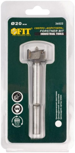 Сверло Форстнера (фреза) с карбидными вставками 20 мм | код 36522 | FIT фото 3 Сверло Форстнера (фреза) с карбидными вставками 20 мм | код 36522 | FIT фото 3