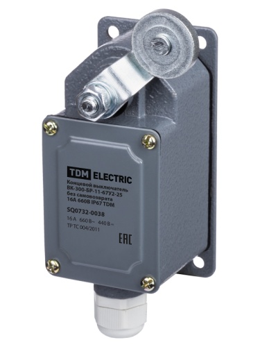 Концевой выключатель ВК-300-БР-11-67У2-25 без самовозврата 16А 660В IP67 TDM | код SQ0732-0038 | TDM
