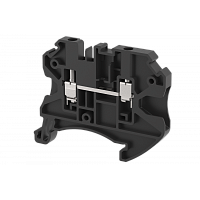 Клемма проходная винтовая 2,5 мм2, на 2 подключения, черная TQ2.5-BLACK | код 1202010005 | Elmex