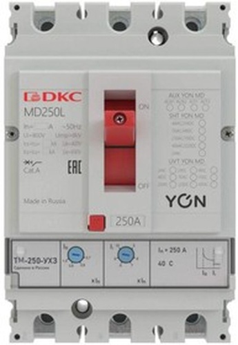 Выключатель автоматический 3п 80А 40кА Ir 0.7…1xIn YON | код MD250N-TM080 | DKC