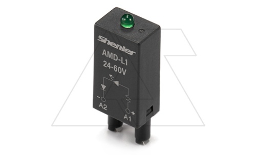 Модуль AMD-L1, зеленый LED, 24_60VAC/DC, черный, для SRU, SKF14, SKC, SKB, STB, SRC*-E, GZT, GZM, GZS, GZMB, ES32 | код AMD-L1/24_60VAC/DC | Shenler Модуль AMD-L1, зеленый LED, 24_60VAC/DC, черный, для SRU, SKF14, SKC, SKB, STB, SRC*-E, GZT, GZM, GZS, GZMB, ES32 | код AMD-L1/24_60VAC/DC | Shenler