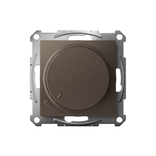 ATLASDESIGN СВЕТОРЕГУЛЯТОР (диммер) повор-нажим, LED, RC, 400Вт, мех., МОККО | код ATN000623 | Systeme Electric