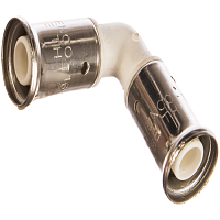 Угольник пресс 90 град 16х16 ПВДФ белый | код 1PKW-1616 | Henco