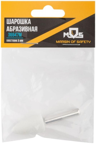 Шарошка абразивная (по металлу), хвостовик 6 мм, цилиндр заостренный 14х25 мм | код 36947М | FIT фото 3