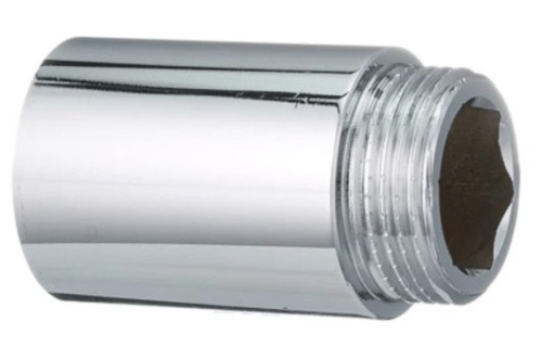 Удлинитель НВ 3/4'x80 мм, хромированный | код BFC-008-124 | Aquadeel