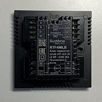 Термостат комнатный цифровой для 4тр 3ск FCU и 2-х поз. клап. 1UI 5DO Modbus 220В BS черн. SE RTF4IMLB