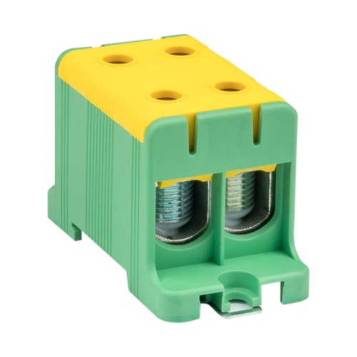 Клемма силовая вводная двойная КСВ 16-95 желтая-зеленая HLT | код 081-30-018 | HLT Клемма силовая вводная двойная КСВ 16-95 желтая-зеленая HLT | код 081-30-018 | HLT