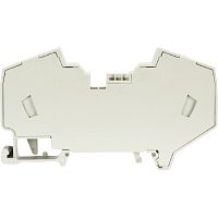 Клемма распределения потенциала, тип фиксации провода: пружинный, номинальное сечение: 16 мм кв., 76A, 800V, ширина: 12 мм, цвет: серый, тип монтажа: DIN 35 | код 56.716.0353.0 | Wieland