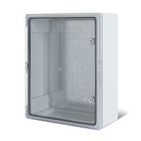 Корпус пластиковый ЩМПп с прозрачной дверцей и монтажной панелью 350х250х150мм, ABS, УХЛ1, IP65 REXANT | код 11-0411 | REXANT