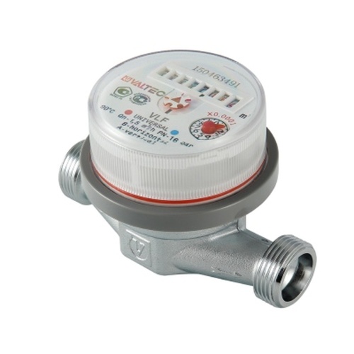 Водосчетчик унив., квартирный, БЕЗ СГОНОВ до +90^С, 1,5м3, 1/2", 110 мм (NEW) | код. VLF-15U-L.110 | VALTEC