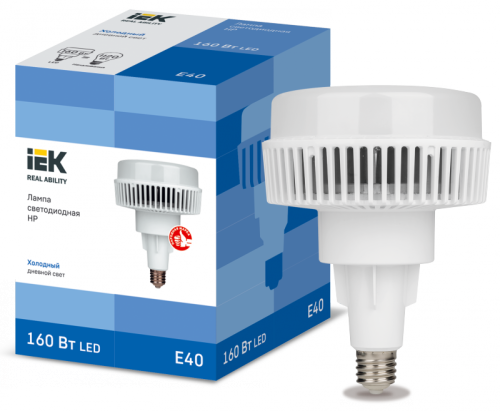 Лампа LED HP 160Вт 6500К E40 с патроном подвес. керам. IEK | код LLE-HP-160-65-E40-EPC30 | IEK Лампа LED HP 160Вт 6500К E40 с патроном подвес. керам. IEK | код LLE-HP-160-65-E40-EPC30 | IEK