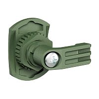 Поворотный замок с личинкой под двойную бородку 3 мм для навесных корпусов, полиамид, зеленый | код R5CE210 | DKC