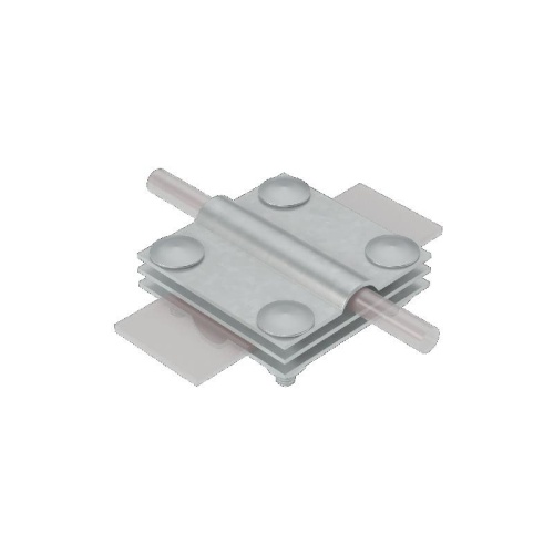 Соединитель крестообразный 3XS-D5-12-B40 для прутка d5-12мм и полосы до 40мм с 3 пластинами сталь КМ MA0021 Соединитель крестообразный 3XS-D5-12-B40 для прутка d5-12мм и полосы до 40мм с 3 пластинами сталь КМ MA0021