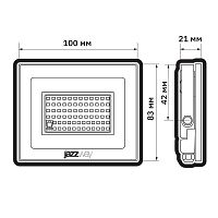 Прожектор светодиодный LED ДО PFL-20W RGB-RC черный IP65 JazzWay | код 5064157 | JazzWay
