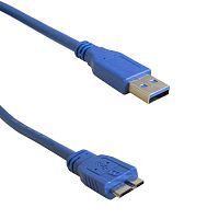 Компьютерный шнур RUICHI USB 3.0 A(m)-micro USB B(m), 1.8 м, чёрный | код 113806 | Ruichi