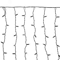 Гирлянда Дождь светодиодная 2x0,8 м, черный провод, 230 В, диоды тёплый белый | код 235-286 | Neon-Night