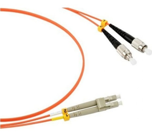 Патч-корд оптический TWT, PVC, дуплексный, FC/PC-SC/PC, MM 50/125, 1.0 м | код TWT-2FC-2SC/OM2-1.0 | TWT