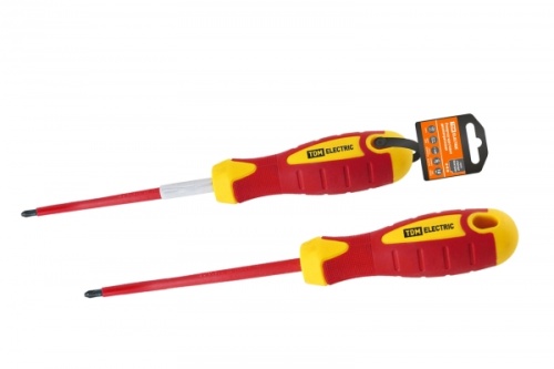 Отвертка крестовая диэлектрическая тип PH3x150, серия «ЭкспертЭлектрик» TDM | код SQ1007-0204 | TDM Отвертка крестовая диэлектрическая тип PH3x150, серия «ЭкспертЭлектрик» TDM | код SQ1007-0204 | TDM