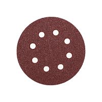 Диск абразивный на ворсовой основе, на липучке, перфорированный, P40, 125мм, 10 шт. KRANZ | код KR-91-1164 | KRANZ