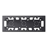 Коробка монтажная для накладного монтажа на 3 модуля, графит | код 2400753-038 | Simon