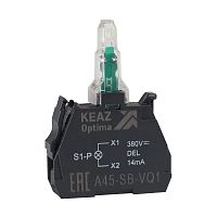 Световой блок OptiSignal D22 A45-SB-VQ1 белый 380 В AC с защитой от наводок ZBVQ1 | код 362254 | КЭАЗ