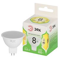 Лампа светодиодная LED 8 Вт 800Лм 3000К MR16-8W-830-GU5.3 GU5.3 софит теплый свет Green Line | код Б0067082 | ЭРА