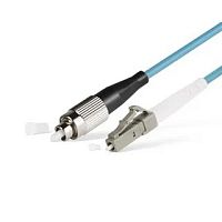 Патч-корд оптический LANMASTER, симплексный, SC/PC-FC/PC, OM3, LSZH, 10 м | код LAN-SC-FC/OM3-10 | LANMASTER