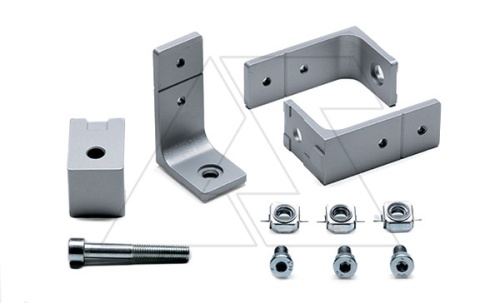 Уголки для крепления С-образной рейки WTSU-001 (3шт) и компенсационный упор | код WTSQ-005 | ETA
