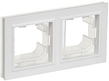 Рамка 2-м BRITE РУ-2-БрАБ-44 IP44 арктич. бел. IEK BR-M22-44-K91