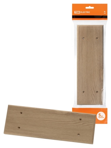 Накладка на бревно деревянная универсальная НБУ 1Пх3 95х290 мм, под покраску TDM | код SQ1821-0406 | TDM