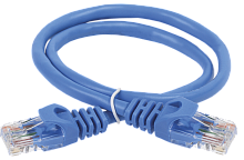 Патч-корд F/UTP экранированный категория 5е LSZH синий (10м) | код 230125 | Hyperline