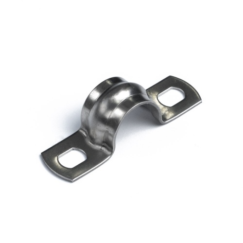 Скоба металлическая двухлапковая СМД(INOX) d14-15 мм (20шт/1600шт уп/кор) Промрукав | код PR08.20722 | ПРОМРУКАВ