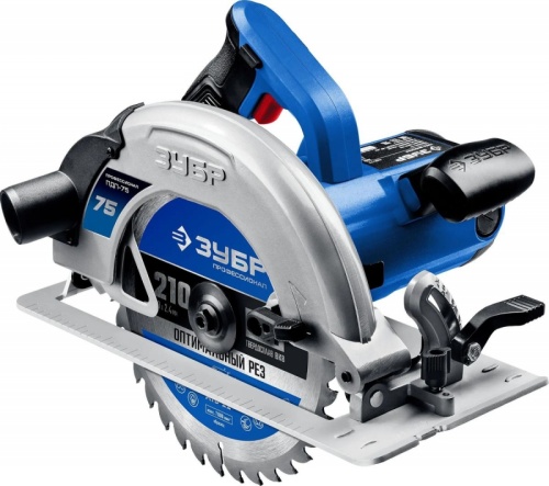 Циркулярная пила (дисковая) Зубр ПДП-75 2000Вт (ручная) D диска.:210мм | код 1162092 | ЗУБР