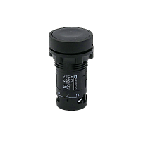 Кнопка плоская черная с фиксацией, 1NO+1NC, IP54, пластик MTB7-EH25 | код 132694 | MEYERTEC