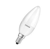 Лампа светодиодная LED 5.7Вт E14 LS CLB40 теплый, матовая свеча (971608) | код 4052899971608 | LEDVANCE