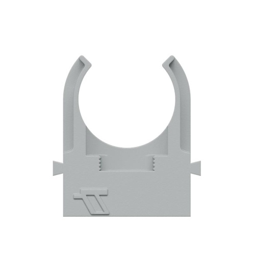 Крепеж-клипса для труб d20мм прямой монтаж сер. (уп.100шт) КМ LO67231 фото 2 Крепеж-клипса для труб d20мм прямой монтаж сер. (уп.100шт) КМ LO67231 фото 2