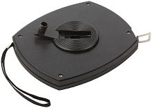 Рулетка, черный закрытый пластиковый корпус, стальная лента 50 м | код 17750 | FIT